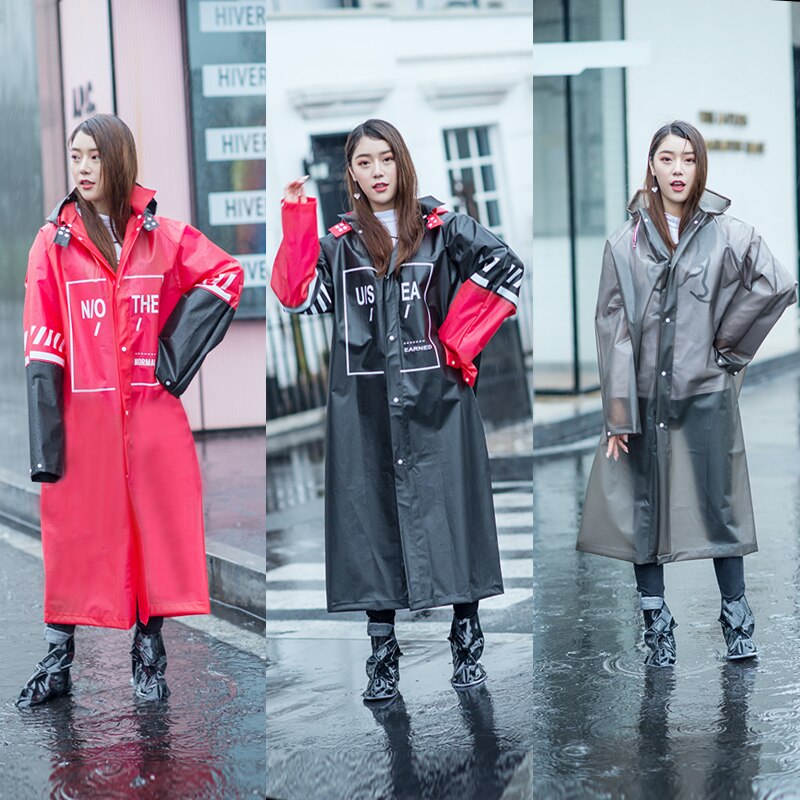 Poncho impermeable de nailon para mujer, Poncho de plástico con capucha para mujer, Poncho para senderismo al aire libre, Poncho largo para lluvia JJ60YY