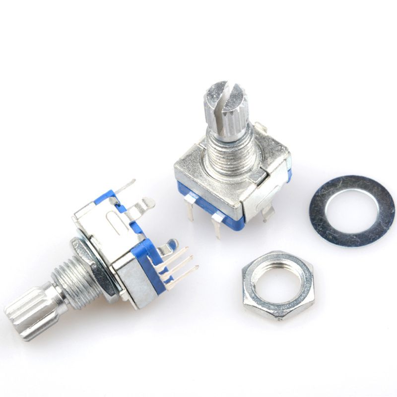 5pcs/set 15/20mm Digital Potentiometer Plum Handle EC11 Rotary Encoder Coding Switch with 5 Pin for DVD Player Monitor