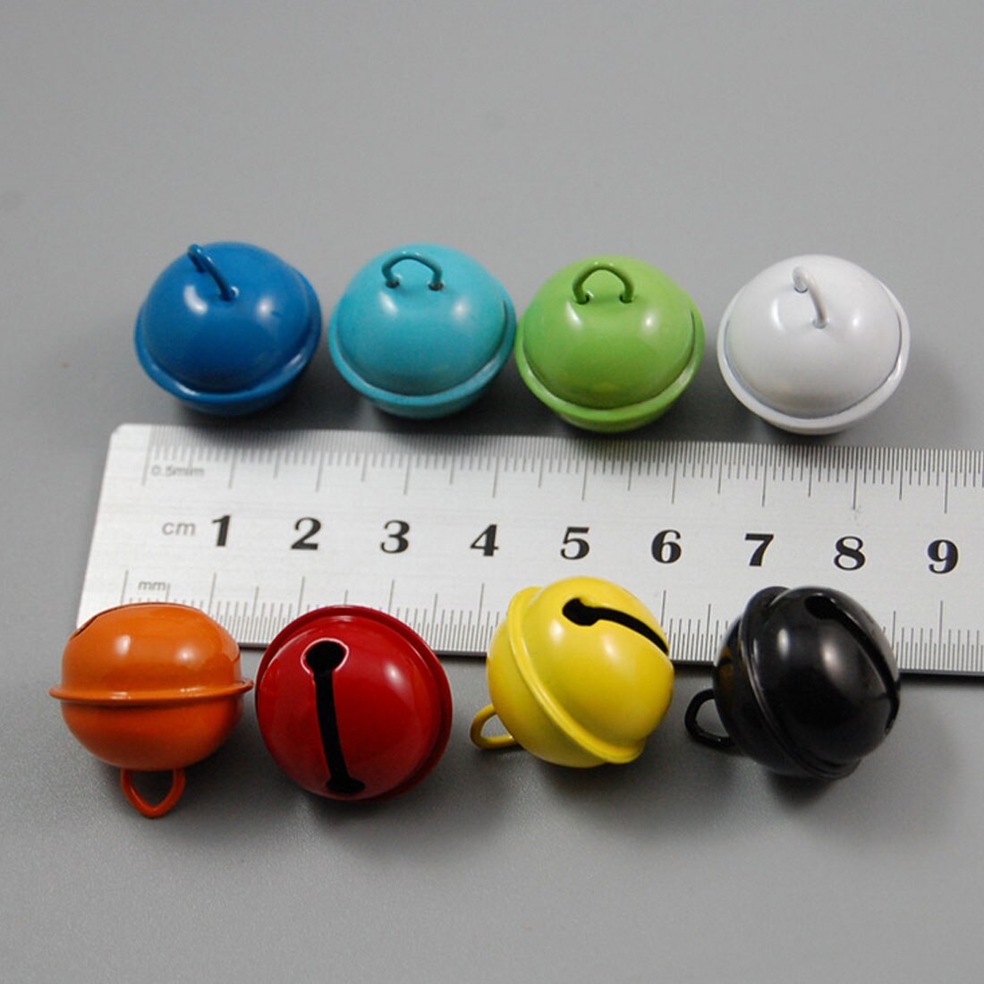 Décorations clochette Jingle en métal en fer | 22mm, 20 pièces colorées, décoration de noël, pendentifs pour animaux de compagnie, accessoires artisanaux faits à la main pour bricolage