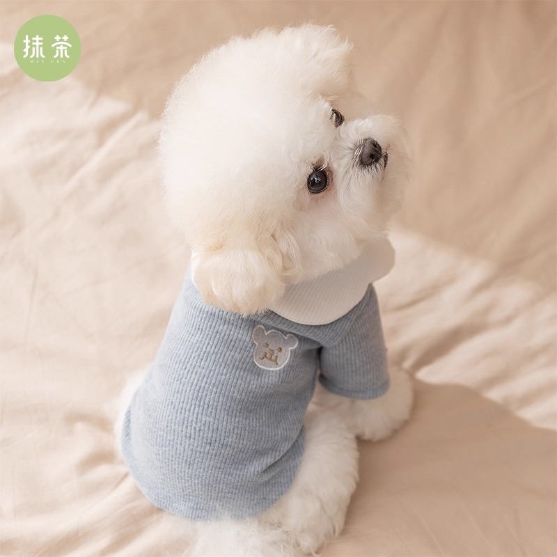 Ubranka dla pudla, jednolite kolory, podkoszulek, zimowe ciepłe ubranka dla psa, mały placki, Yorkshire terier, dwunożna kamizelka