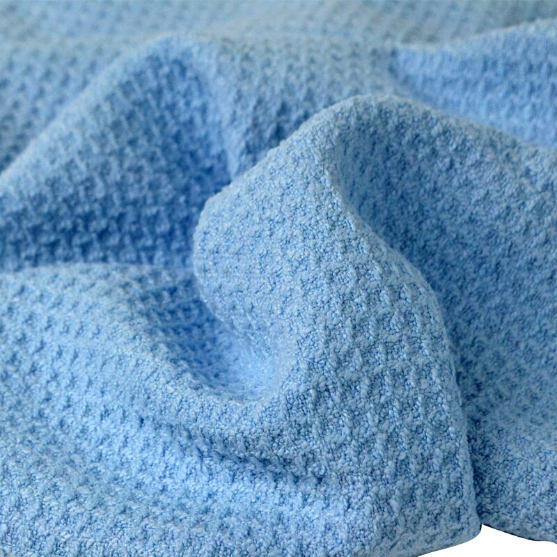 Autopleje det bedste vandmagnet mikrofiber tørrehåndklæde med vaffelvæv til bil, bad, køkken og hunde 23.6 " x 31.5 " blå