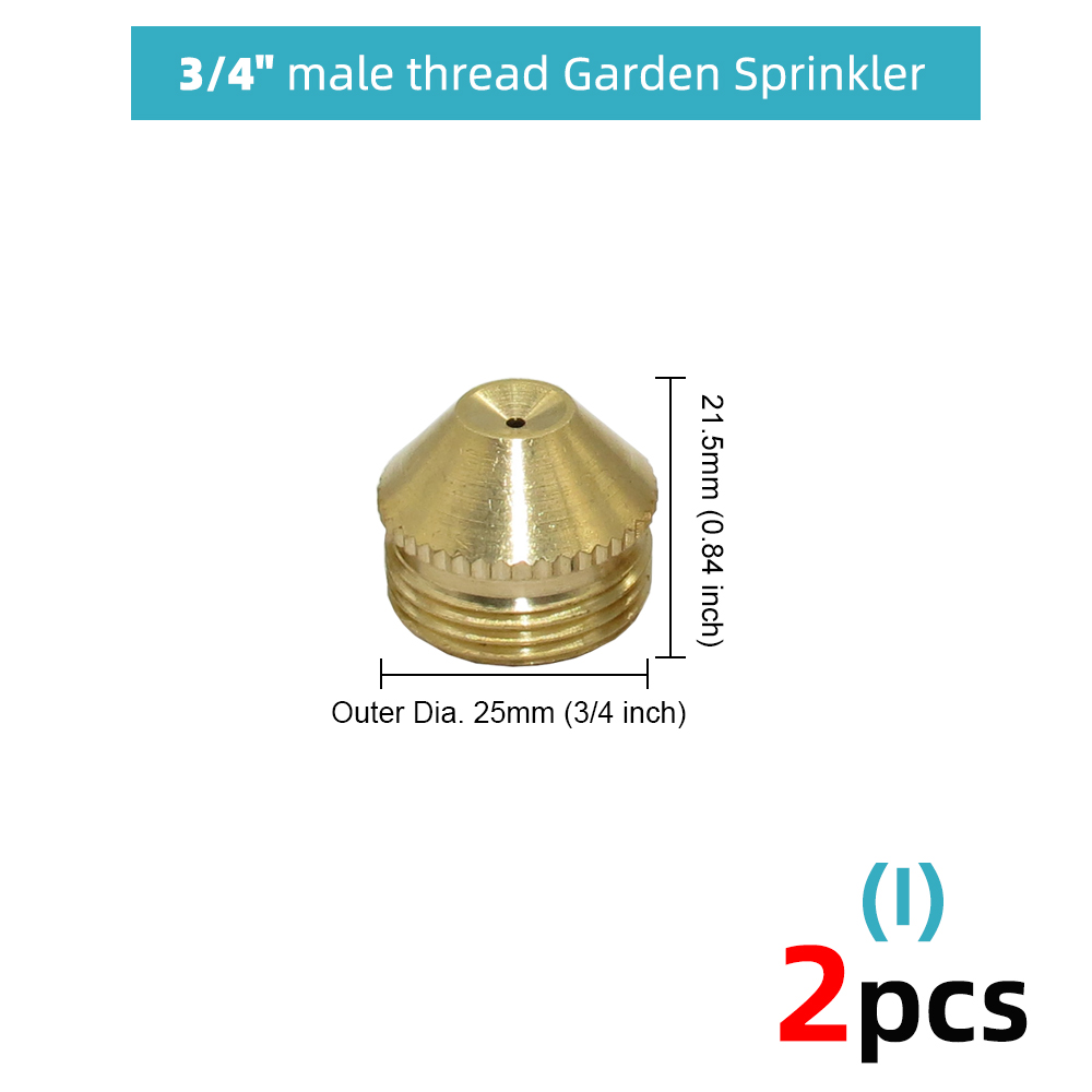 RBCFHl-aspersor de niebla de jardín, boquilla de latón, sistema de enfriamiento por nebulización de cobre, rosca de riego, herramientas de riego por niebla: 2pcs - i