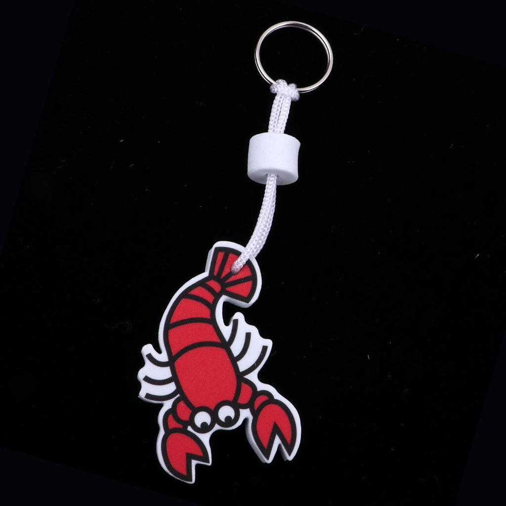 EVA Floating Key Ring Keychain Yachting Sailing Surfing - Assorted Pattern: Crayfish