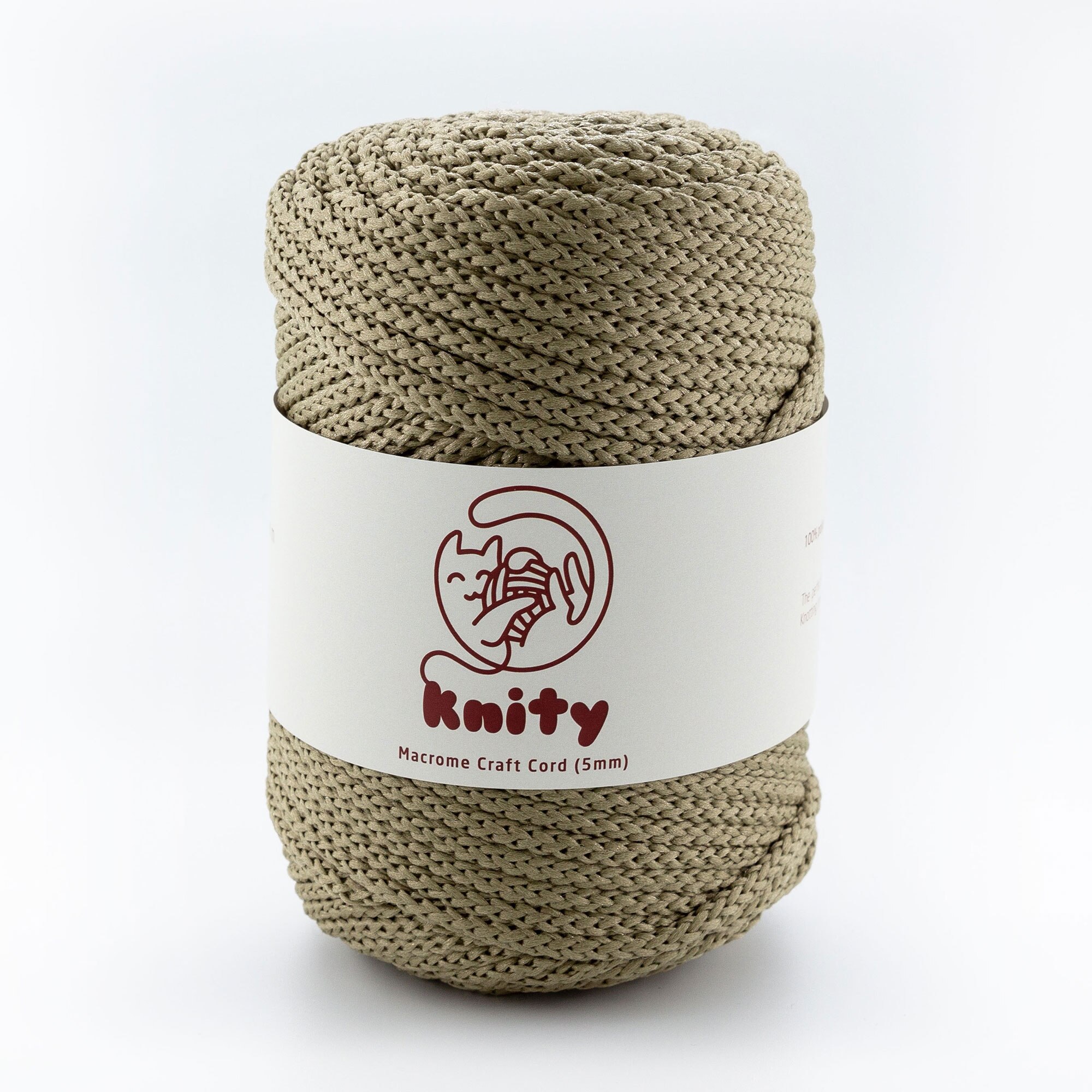 Knity Macrame Craft Cord 5mm Yarn 100m Fiber Crochet Knitting Braiding Knotting Weaving Chain Thread Handmade Rope Natural Braid: 106