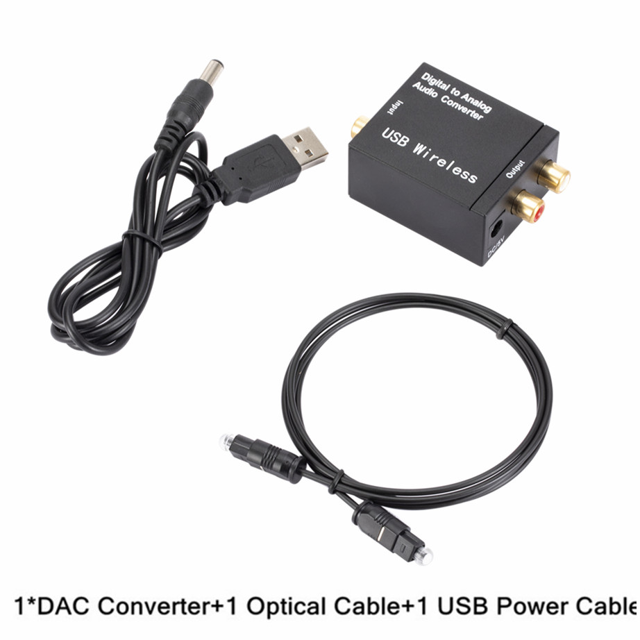 Digital zu Analog Audio- Konverter RCA R/L Ausgang Audio- Adapter DAC Verstärker Kasten Für Koaxial Optische SPDIF ATV DAC Decoder: Grün