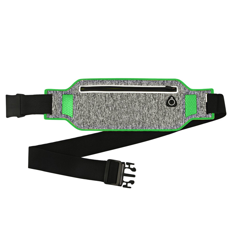 Running Waist Pouch Belt Sport Belt Mobile Phone Men Women With Hidden Pouch Gym Bags Running Belt Waist Pack: Green