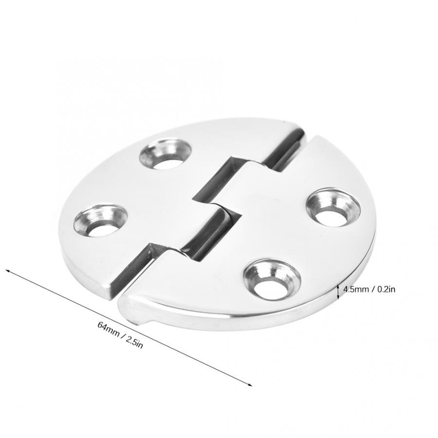 Stainless Steel Round Hinge Door Installation Tool Furniture Hardware Fittings 64x64x4.5mm