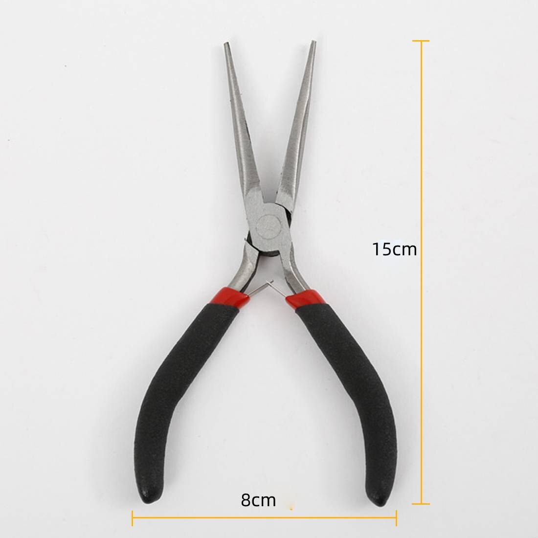 Puzzle Modeling Work Precision Tool Electrician Repair Metal Long Needle Nose Plier Side Cutter Tools Hand Tools: Needl Plier No Teeth