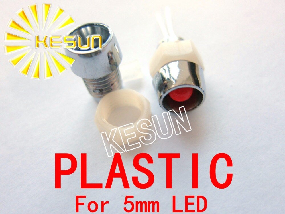 1000 stks x 5mm Plastic LED Houder Socket voor 5mm LED Diodes