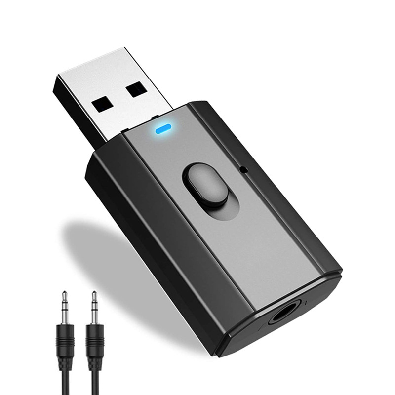 Bil bluetooth-avsender og -mottaker 3 i 1 adapter aux bil bluetooth-mottaker til tv pc hodetelefoner hjemmestereo bil hifi-lyd