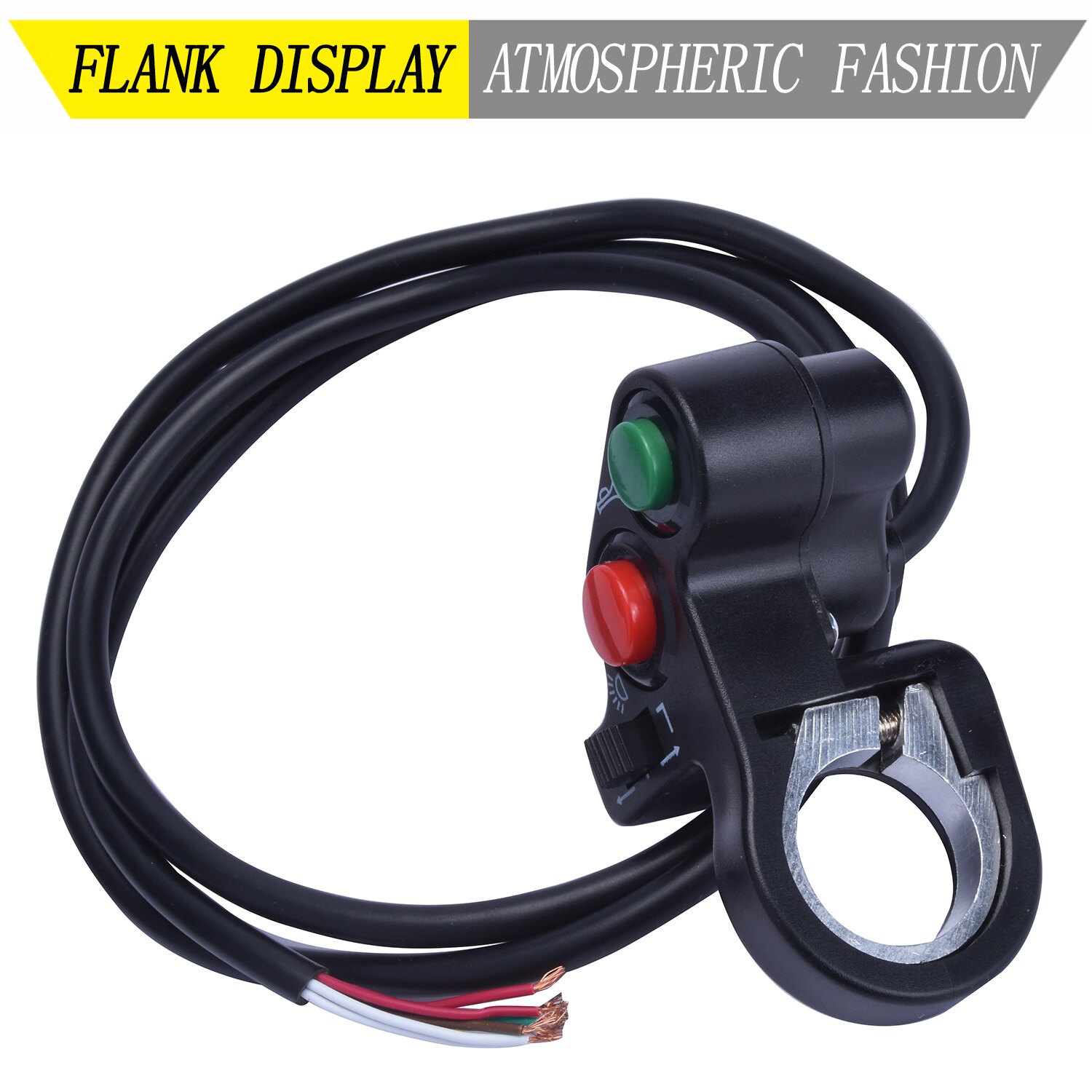 1 Pc E-Bike Motorcycle 7/8 "Stuur Schakelaar Assemblage Elektrische Scooter Dirt Bike Richtingaanwijzer Claxon Op uit Schakelaar