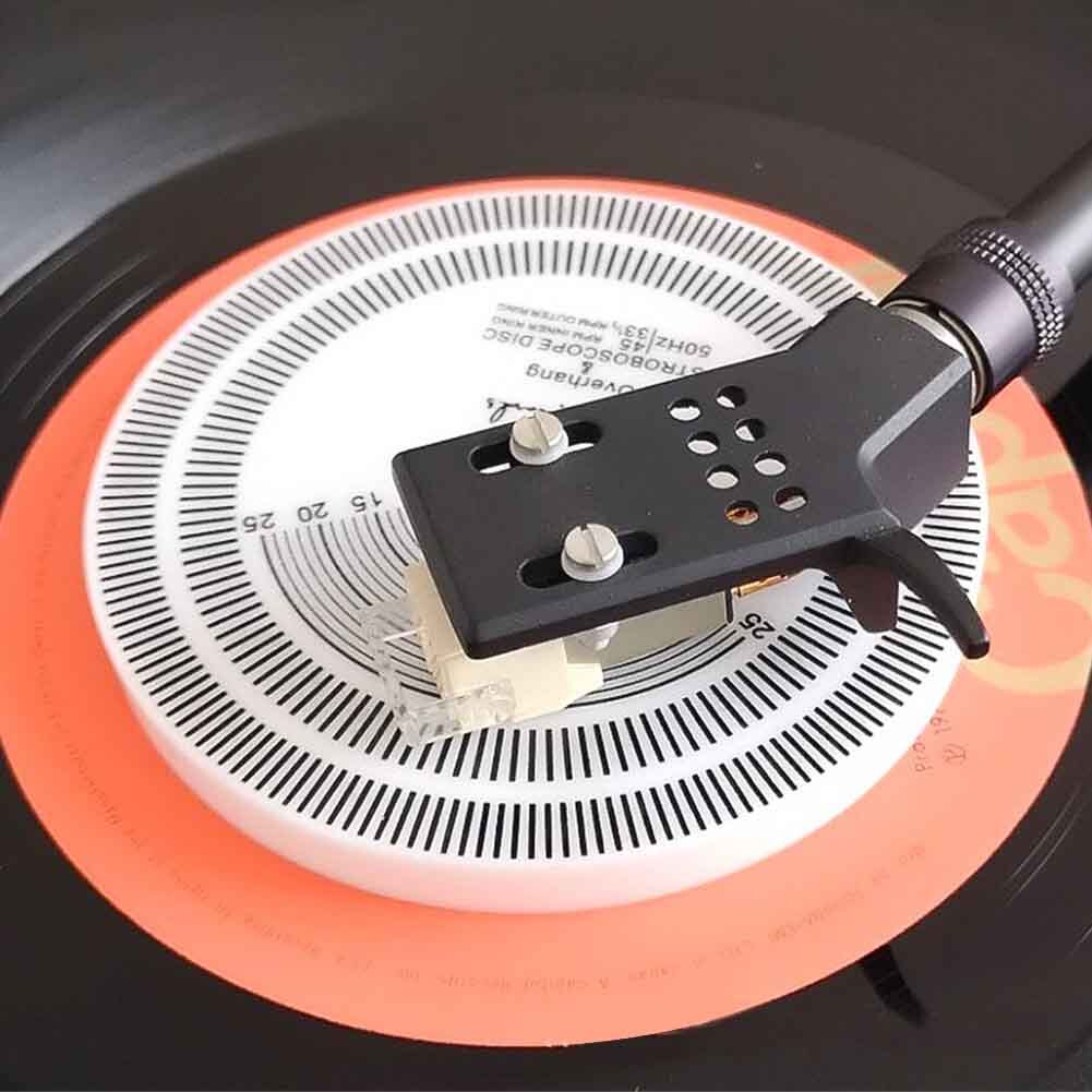 Gauge Protractor LP Vinyl Accurate Disc Stabilizer Turntable Phono Tachometer Acrylic Calibration Distance