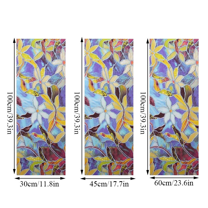 Window Stickers home Stained Glass Stickers self-adhesive tile Glueless Glass Stickers Shading Electrostatic Window Stickers