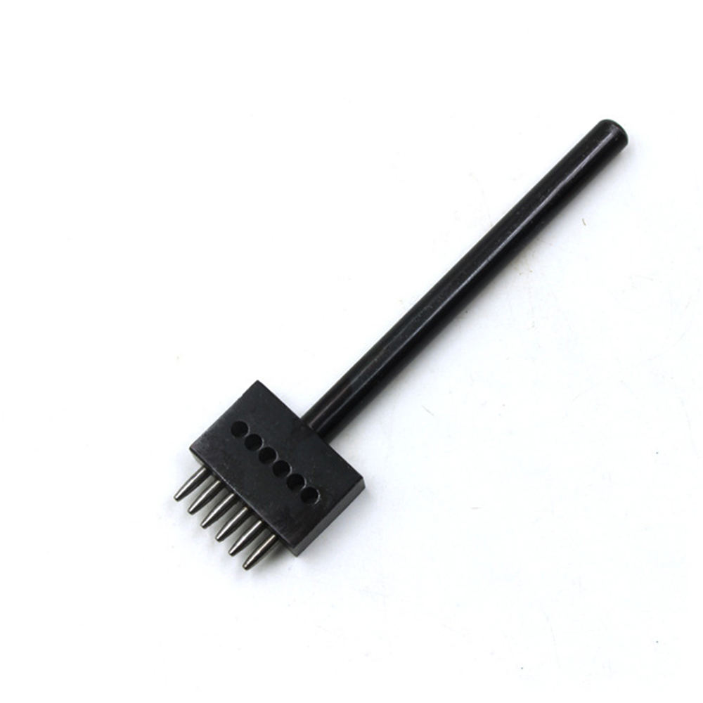 Ceinture acier losange 4/5mm 2/4/6 dents en cuir artisanat outils trou burin Graving couture poinçon outils Kit bricolage trou: 5mm 2 4 6