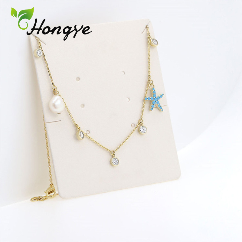 Hongye Baroque Pearls Necklace Jewelry Fresh Summer Ladies Starfish Pendant Necklace 14k Gold Collar Chain Women Jewelry