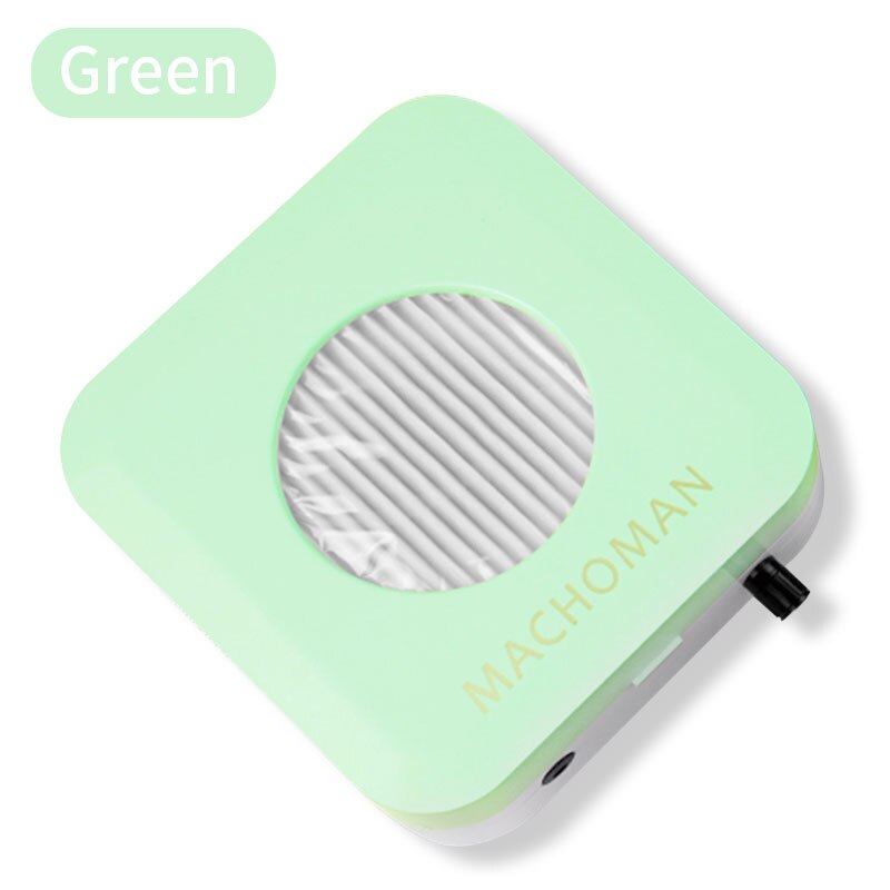 Aspirateur à ongles 60W aspirateur à ongles aspirateur à ongles faible bruit ventilateur à ongles forte aspiration manucure outils aspirateur pour manucure: 60w green collector