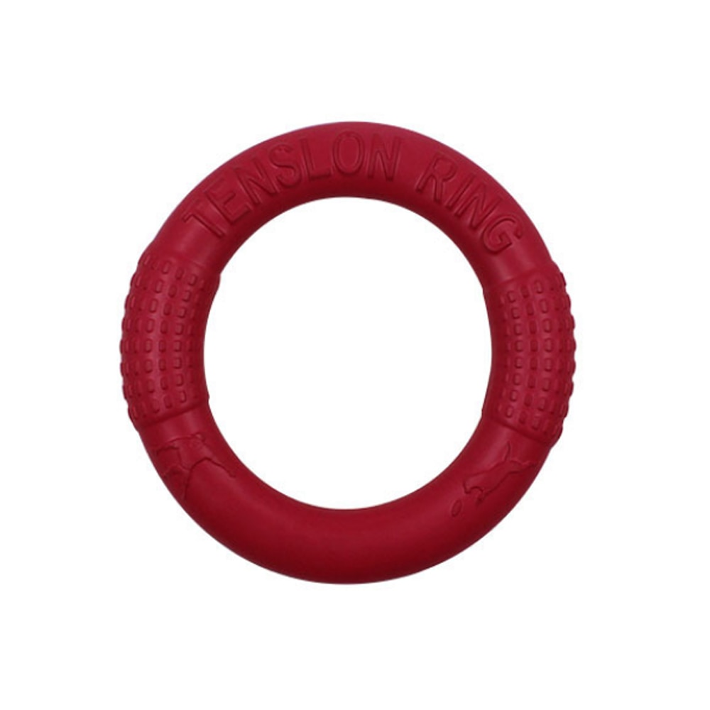 Vliegende schijven voor huisdieren, hondentraining, ringtrekker, bijtbestendig, drijvend speelgoed, puppy, interactief spel voor buiten, speelproducten, benodigdheden: Rood / Ik