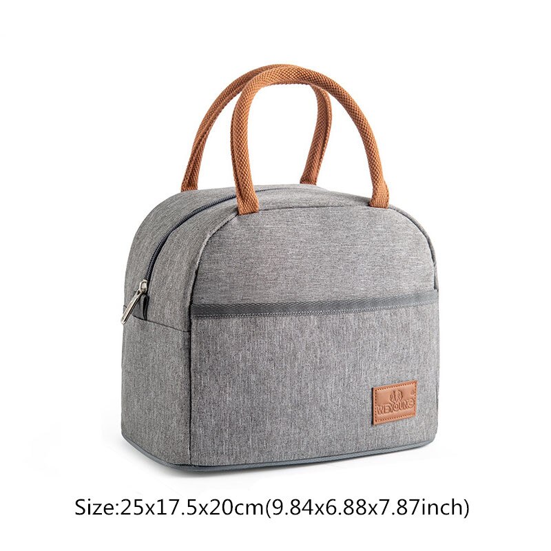 Portable Lunch Bag Women&#39;s Men&#39;s Thermal Cooler Rice Keep Fresh Pouch Picnic Food Heat for Work Nurse Kid School Bring Meal Pack: Style H