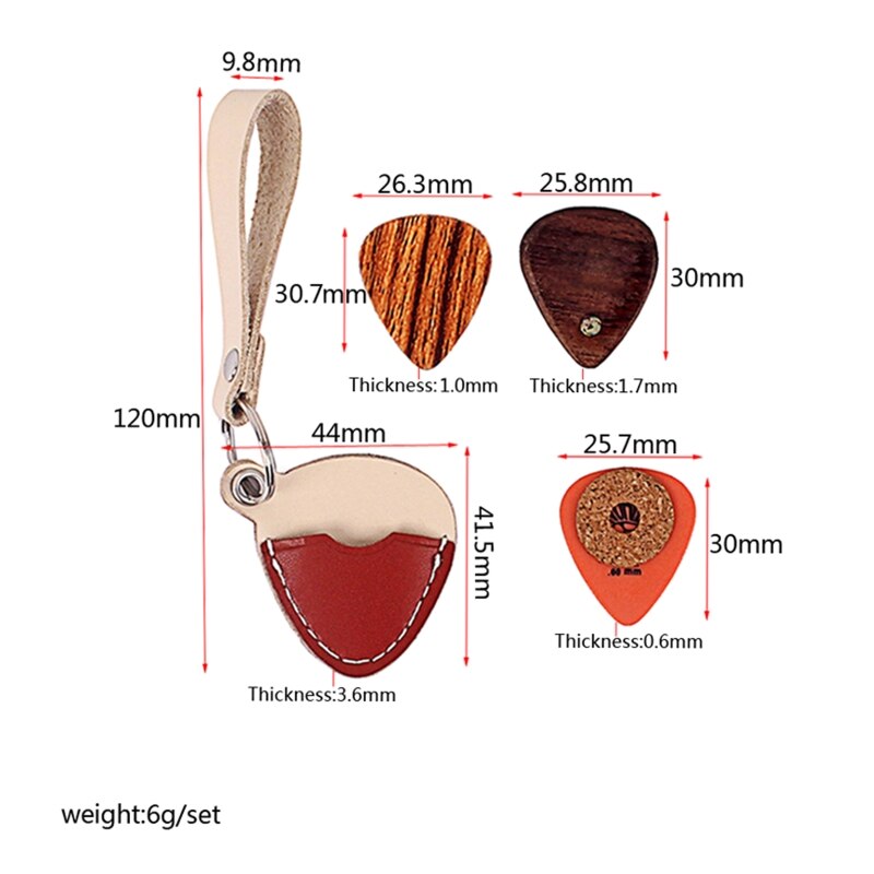 3pcs/set Guitar Plectrum Picks Guitarist Pick with Guitars Picks Storage Case Musical Instrument Accessories Parts