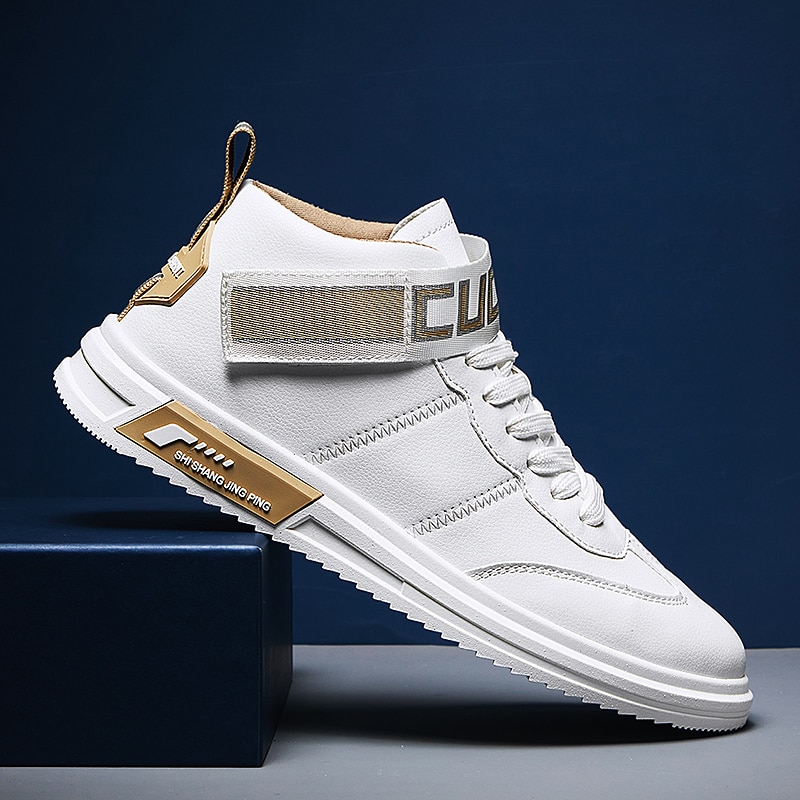 High-top hvide sko seje udendørs lys man sneakers komfortable cool mandlige til sandaler herre sko