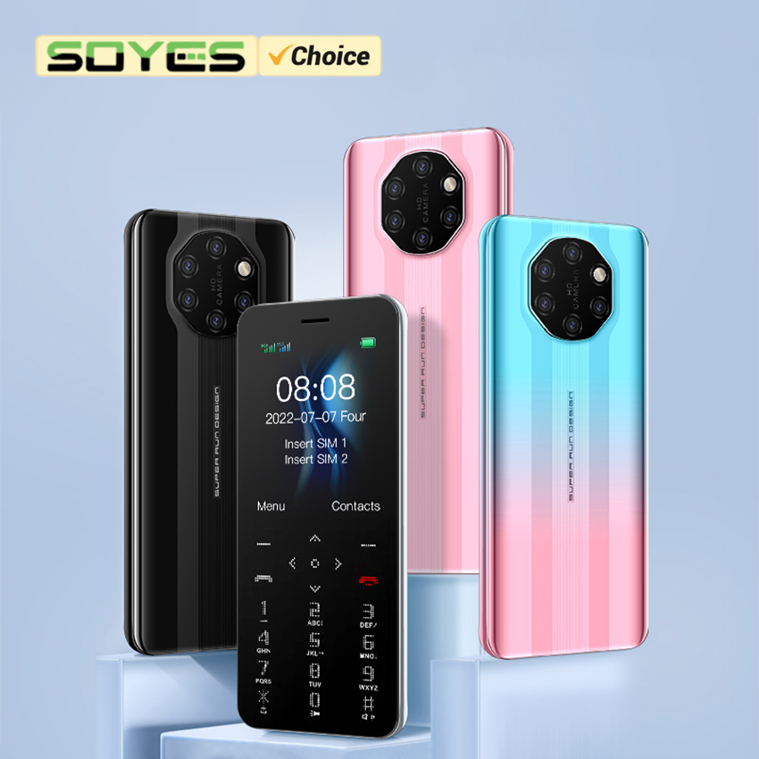 Soyes s10w Mini gsm praktisch 1.77 "Anzeige 1000mah Dual sim karte mit rückfahr kamera mp3 fm taschenlampe niedliches praktisch
