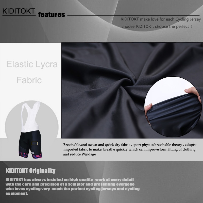 Kiditokt stötsäkra cykelbyxshorts med 3d gelvadderade sommarproffs cykelshorts coolmax mtb bib andas sport