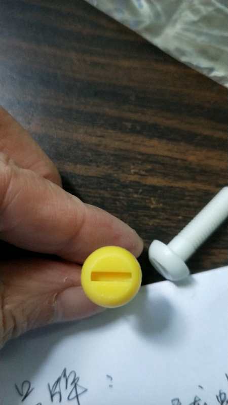 100pcs/lot M6 High strength acid resistant PA Nylon slotted knurled screws set round head plastic handle tightening bolts