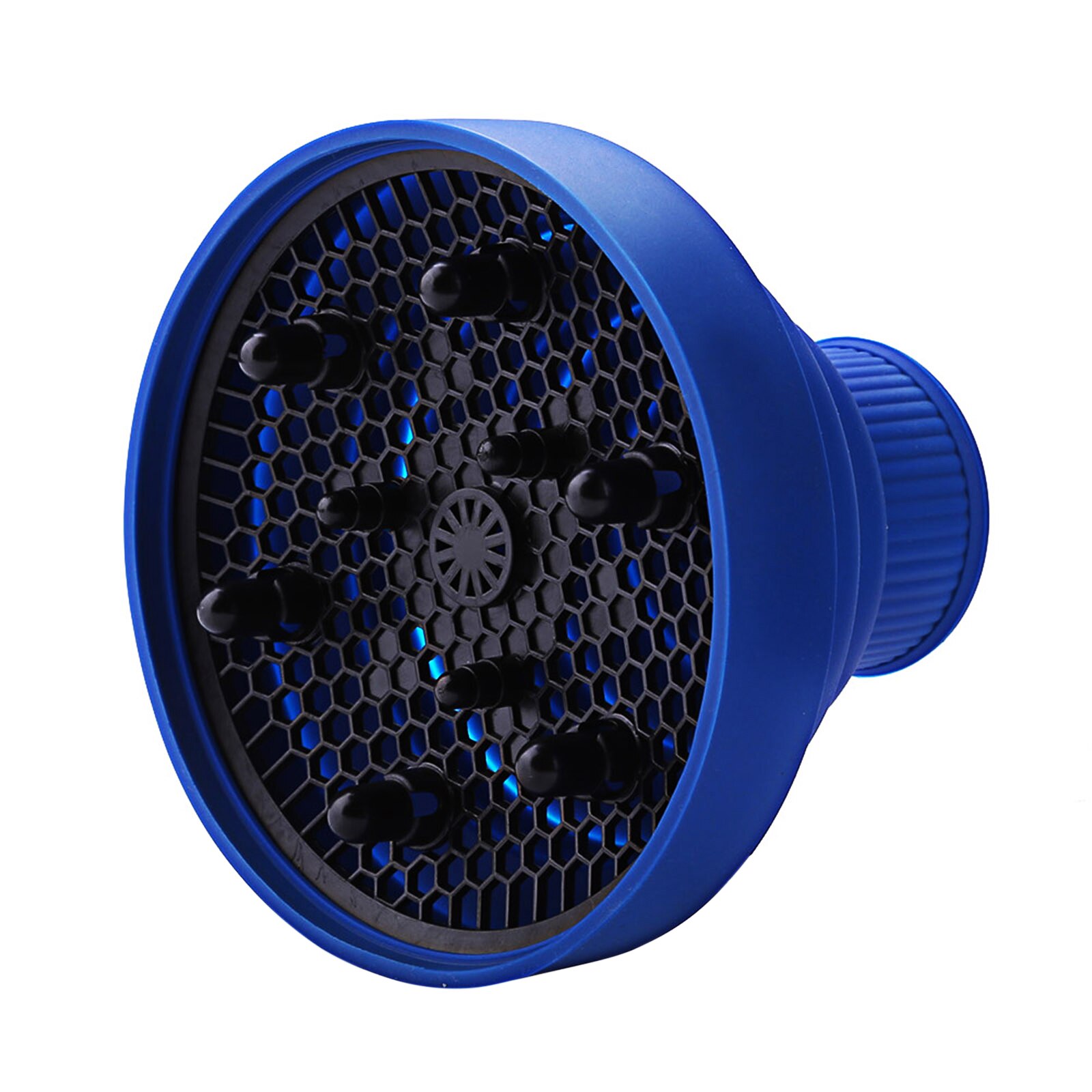 Universal Hair Diffuser Adaptable Foldable Portable Blow Dryers Cap for Curly Wavy Hair Barber Styling Tools: Blue