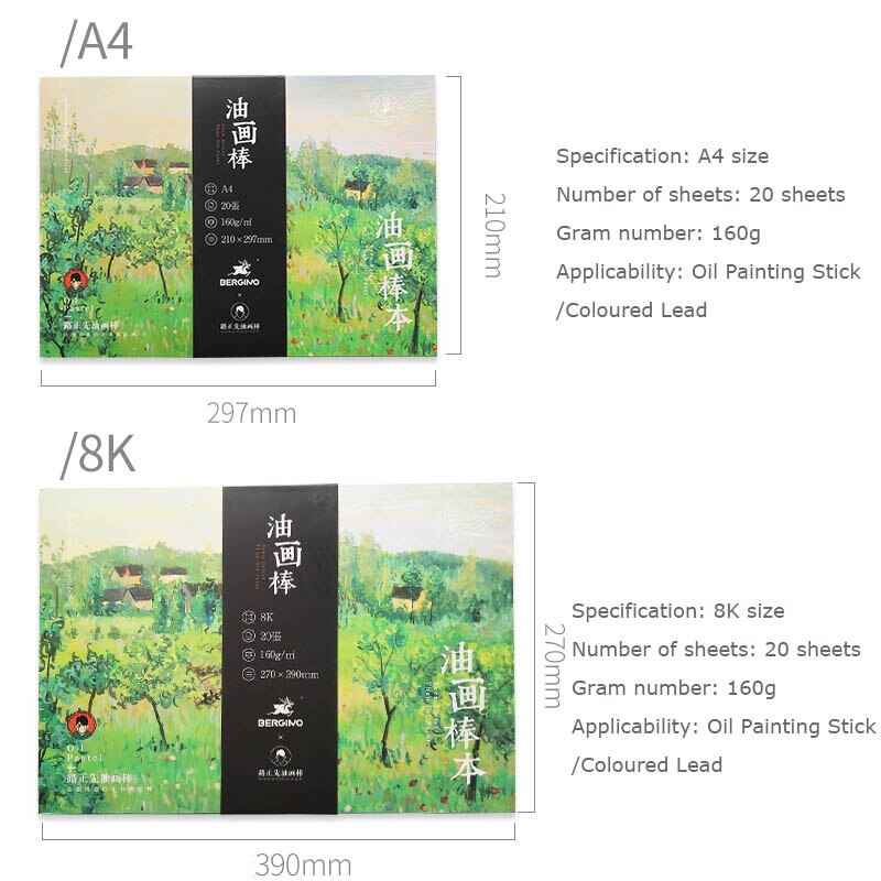 Zanken oil pastel book painting coloring kindergarten children graffiti crayons drawing paper adult art painting book