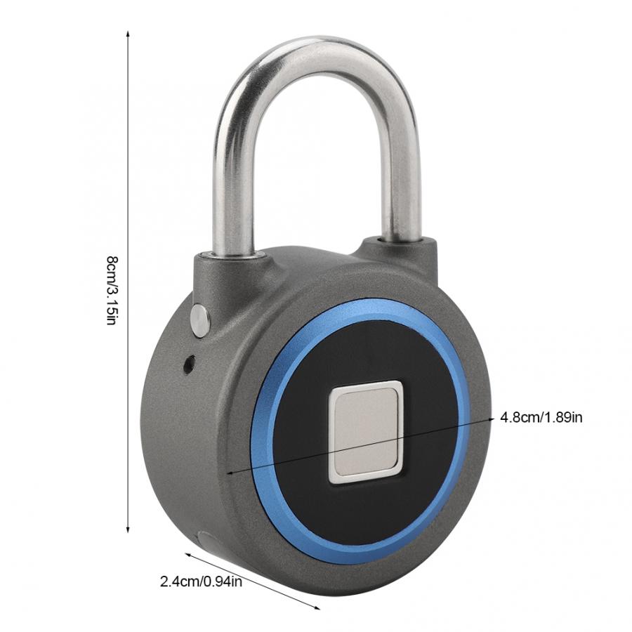 sliding door lock Keyless Anti-theft Smart Lock Rechargable Padlock Mobile Phone Bluetooth APP for Backpacks smart door lock