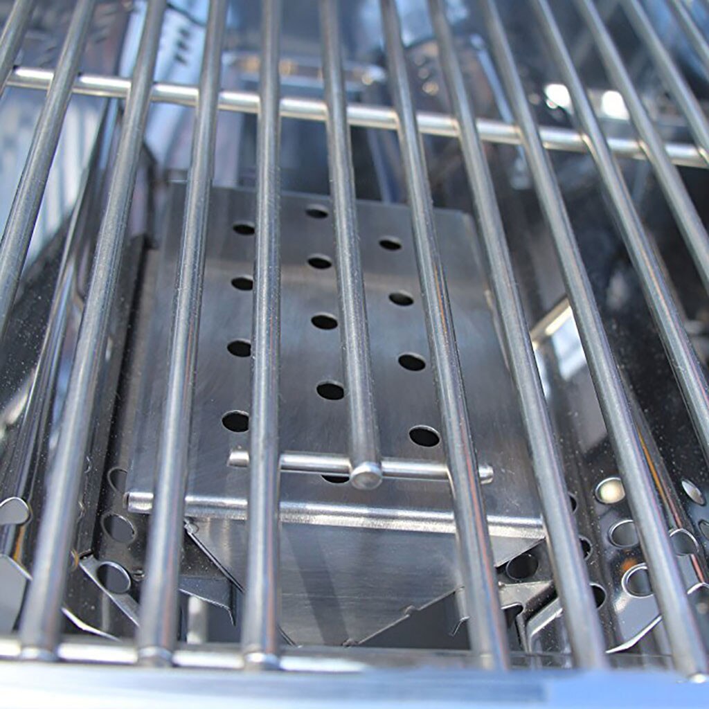 Outdoor BBQ Products Stainless Steel Smoker BOX BBQ Stainless Steel Smoke Box Kitchen Product Barbecue tool #19729