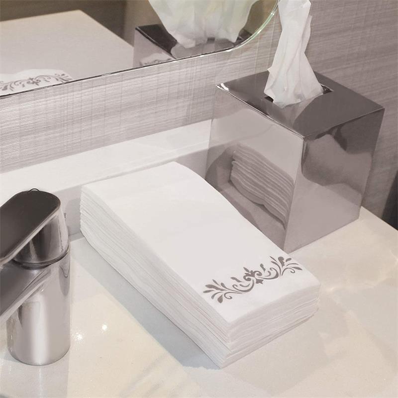 25-100pcs Soft Absorbent Disposable Hand Towels Linen-Feel Paper Hand Towels Durable Decorative Bathroom Hand Napkins Parties