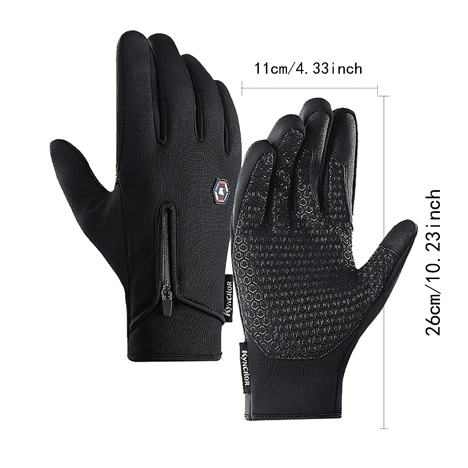 Zwarte Handschoenen Mannen Herfst En Winter Winddicht Waterdichte Sport Touchscreen Handschoenen Guantes Tactiles Movil Перчатки Мужские