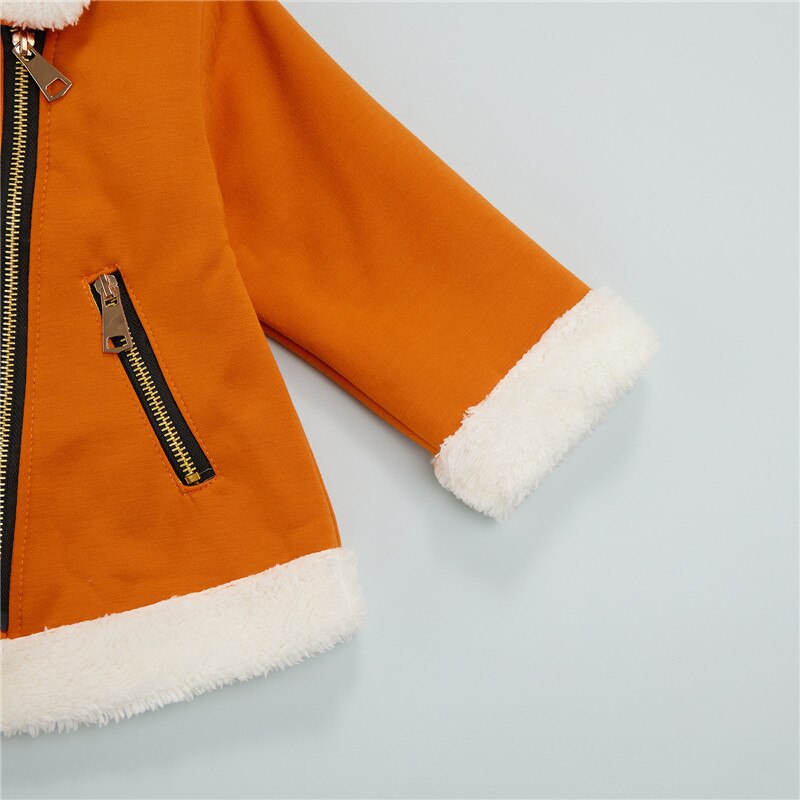 Manteau à manches longues pour bébé, veste à revers, avec poches latérales, pour fille et garçon de 0 à 36 mois, vêtement d&#39;extérieur épais et