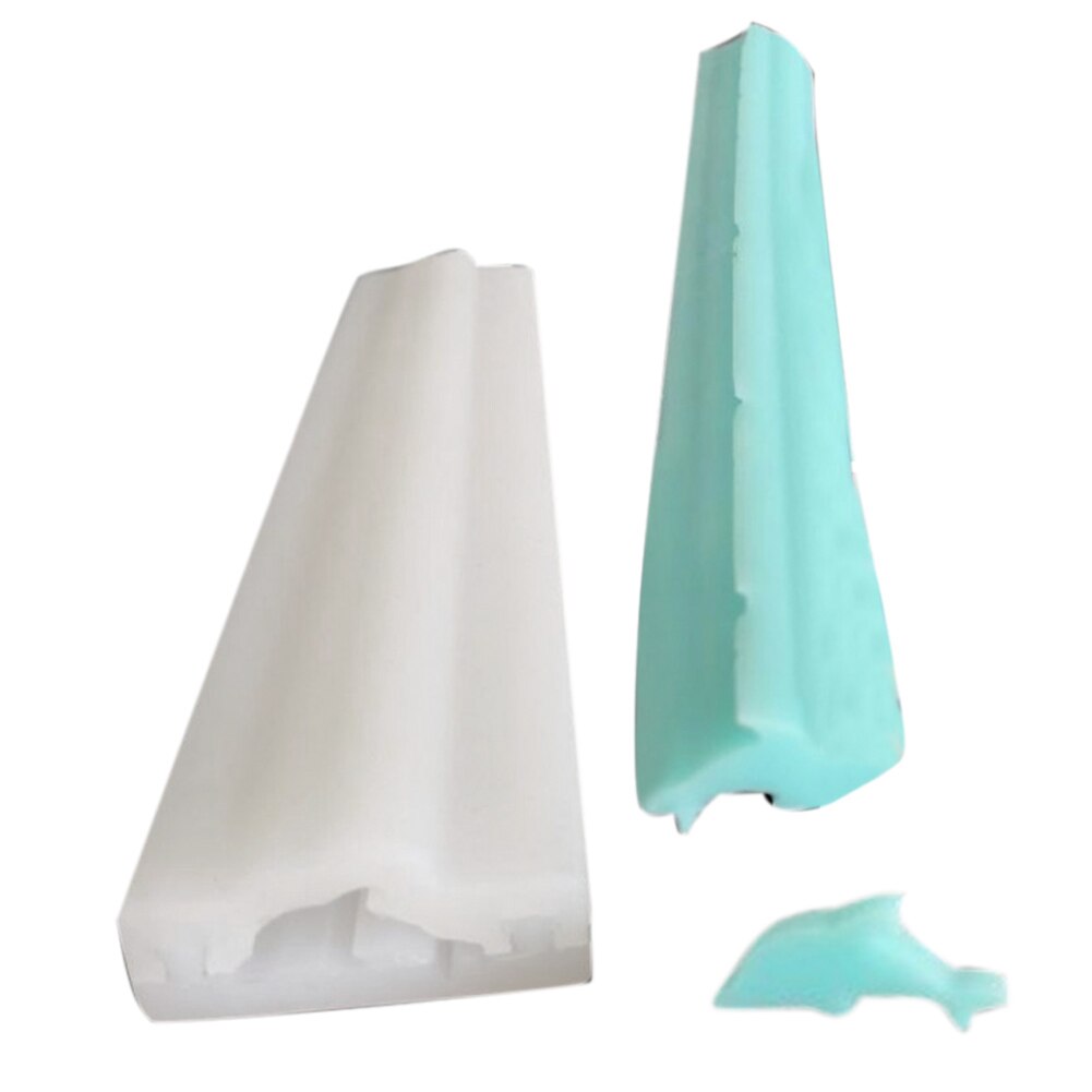 Random Color DIY Handmade Silicone Soap Molds Various Shapes Tube Shape Heat-resistant Baking Mold Kitchen Home Soap Making: Dolphin