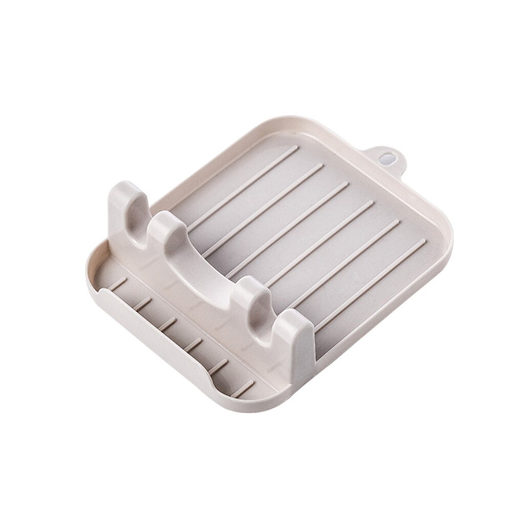 Kitchen Spoon Holders Fork Spatula Rack Shelf Organizer Plastic Spoon Rest Chopsticks Holder Non-slip Spoons Pad Kitchen Utensil: 10