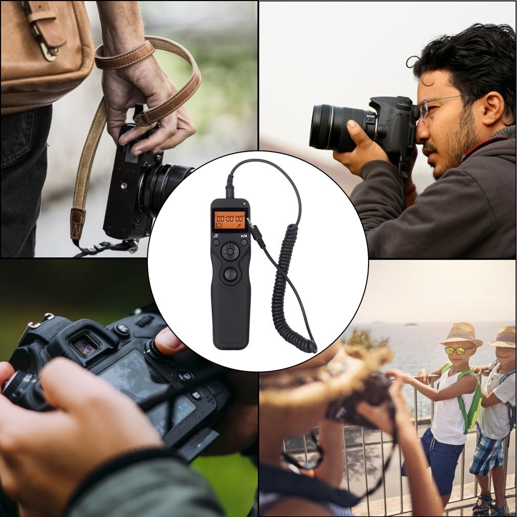 Pixel Timer Shutter Release Wired Remote Control For 750D / 7D2 / 6D / 5D4 / 5D3 / D800 / D700 Timing Remote Control