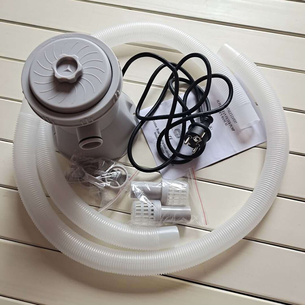 300Gallon Inflatable Swimming Pool Cleaner Electric Filter Pump Cleaning Tool