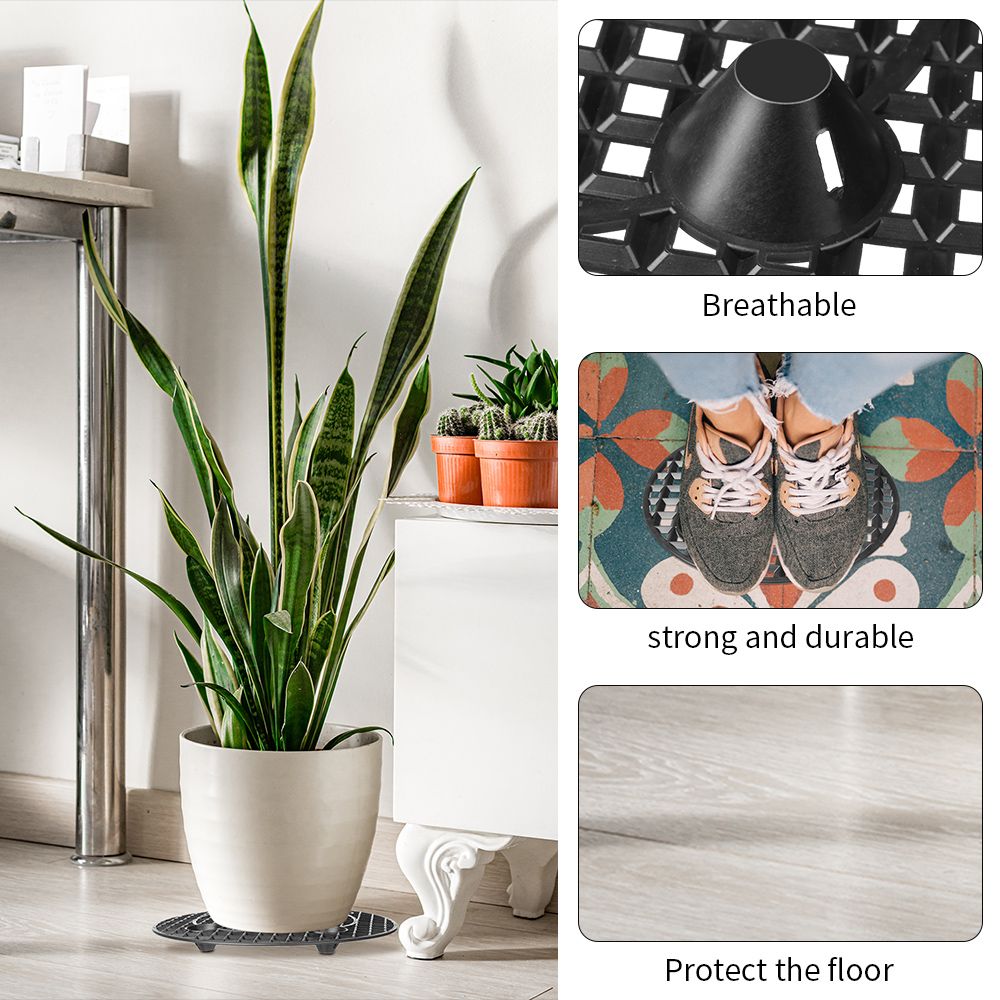 Prevent Rot and Damage Floor Protector Flower Pot Plant Holder Pot Tray Plant Level Pot Elevator Plant Stands Plant Pot Saucer