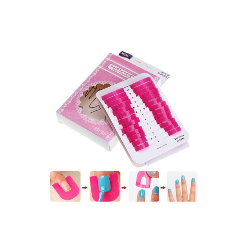 Nail Guard Clip U shape Finger Cover Polish Shield Protector Nail Art Manicure Stickers Tips Nails Case Salon Equipment Tools