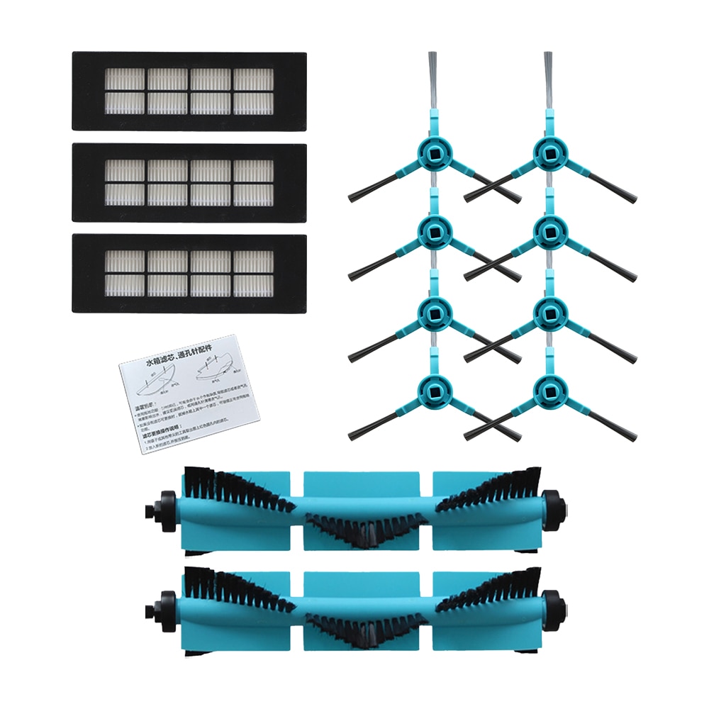 Piezas de repuesto para Cecotec Conga 3090 series, cepillo rodillo, cepillo lateral, filtro hepa, filtro de tanque de agua, piezas de limpiador al vacío, almohadilla para mopa, accesorios de tela