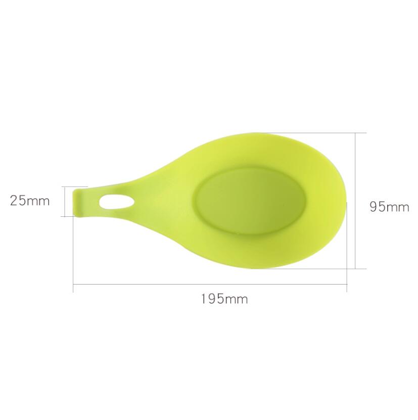 Silikone isolering ske hvile varmebestandig drikke glas coaster bakke ske pad spise måtte grydelapper køkken tilbehør