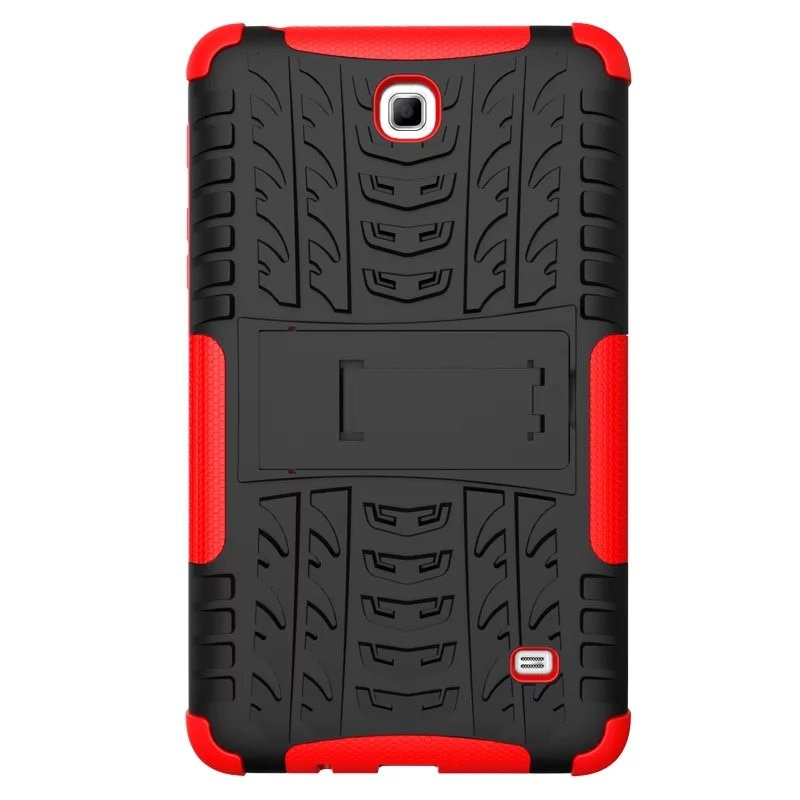 Funda de silicona para tableta Samsung Galaxy Tab 4 7,0, carcasa trasera de doble armadura con soporte, TPU + PC, T230, T231, T235, SM-T230, 7 pulgadas