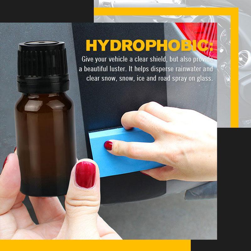Agente de restauración de plástico para el cuidado de la pintura del coche, líquido hidrofóbico para Interior, limpiador de cera, 10ml