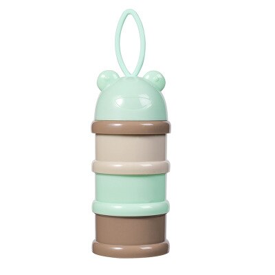 3Layers Baby Milk Powder Dispenser Container Storage Formula Feeding Box Colorful Rainbow Color: 3