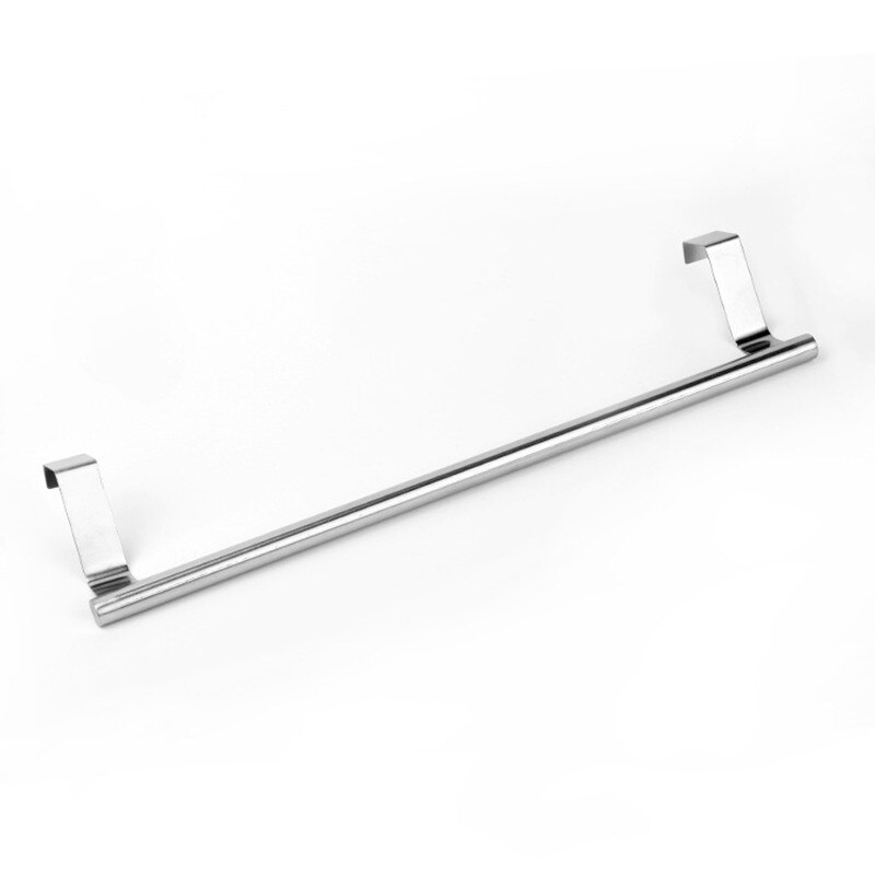 Stainless Steel Towel Rack Over Door Cupboard Hanger Towel Holder Kitchen Bathroom Towel Organizer Rack Rail Towels Bar