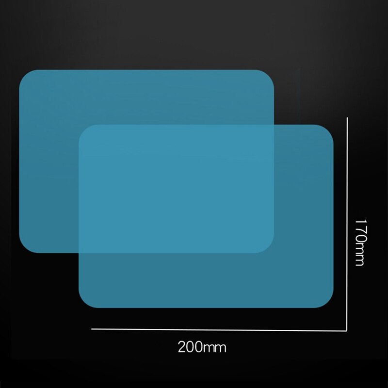 Film transparent de protection pour vitres latérales de voiture, Membrane Anti-brouillard et Anti-éblouissement, imperméable à l'eau et à la pluie, 2 pièces/ensemble