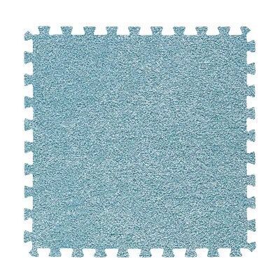 Tapete de camurça para crianças, tapete infantil de camurça com espuma eva interlock alfombra infantil de 30x30cm: MAT G5