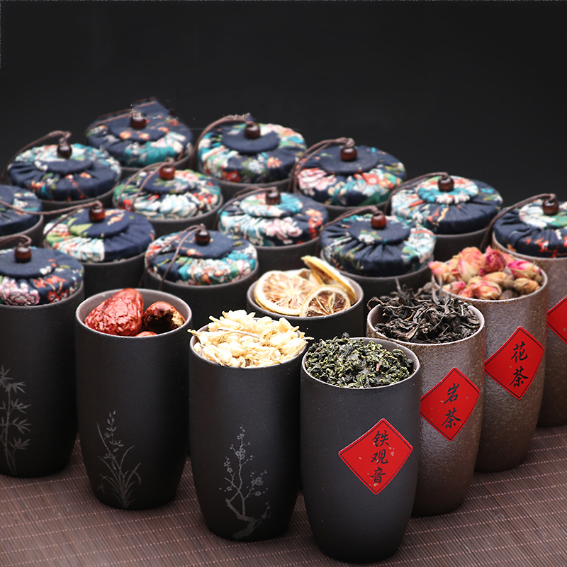 TANGPIN ceramic tea caddies tea canisters chinese kung fu tea accessories