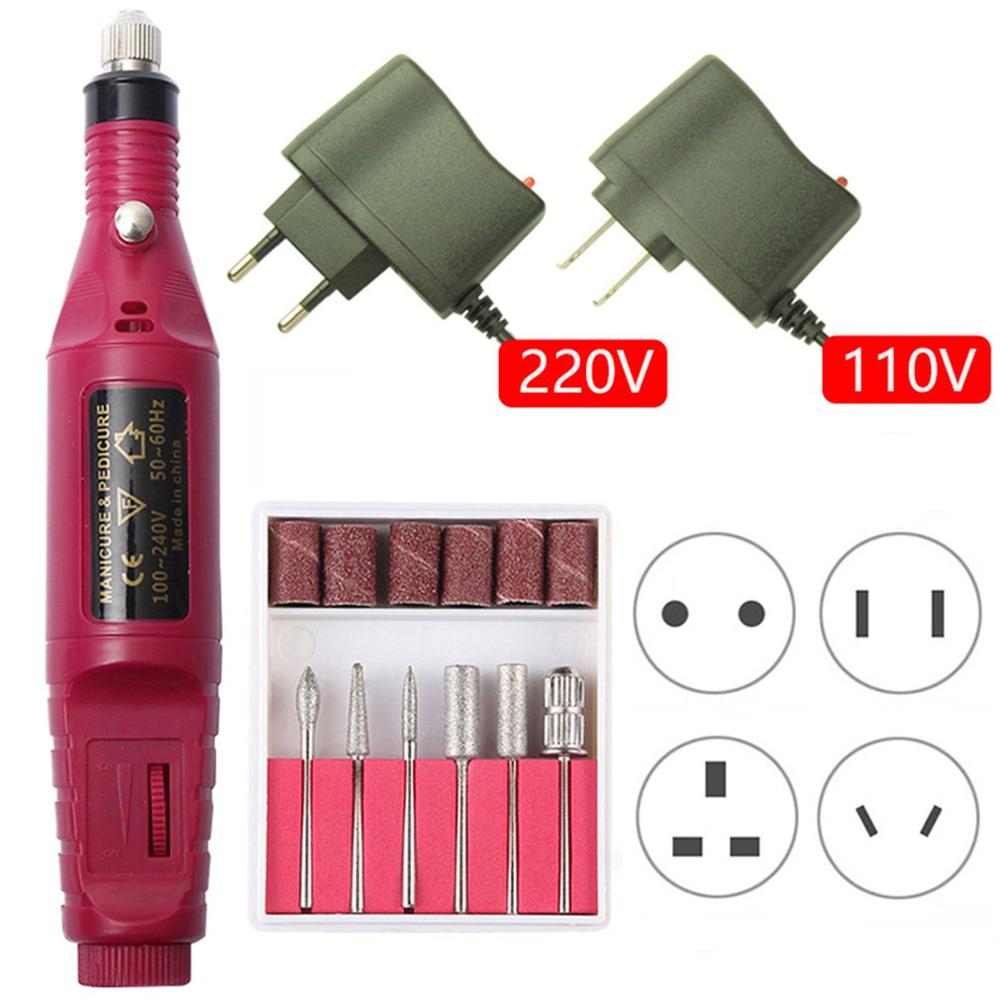 Mini 2000 nagelpolerare poleringsverktyg set power pedikyr gel nagelband borttagning kvarn polerutrustning manikyr rakmaskin